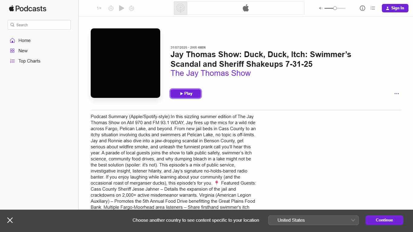 Jay Thomas Show: Duck, Duck, I…–The Jay Thomas Show – Apple Podcasts